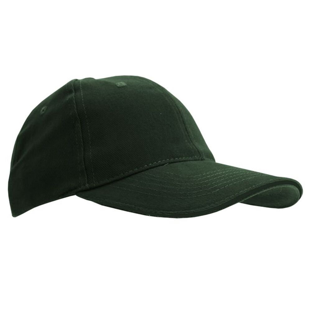 SOLS Unisex Buffalo 6 Panel Baseball Cap / Bottle Green